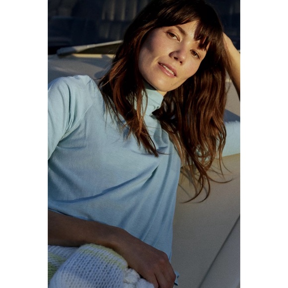 Anthropologie SET OF TWO COLORS Amy Turtleneck Tops NWT’s Size Large - Picture 4 of 13